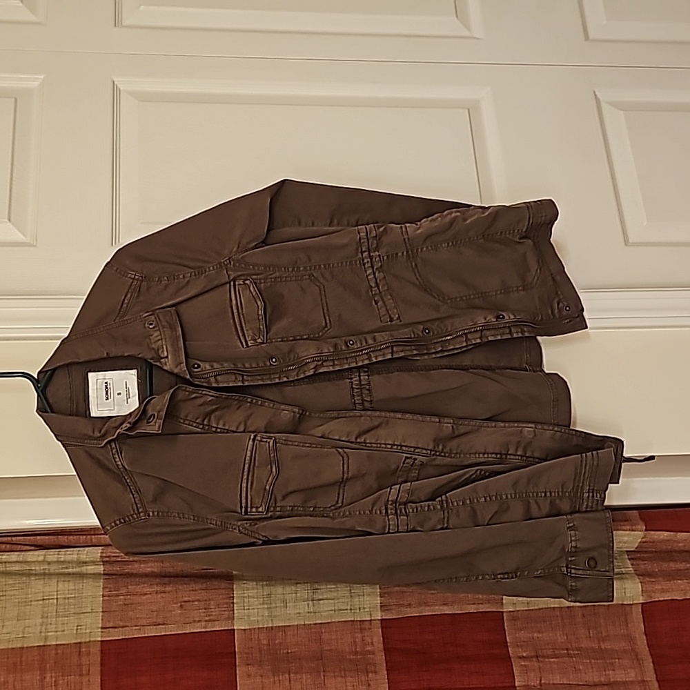 Sonoma womens brown utility jacket size small
